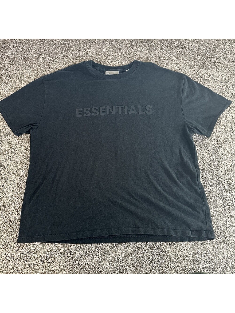 Fear of God Essentials T-Shirt Mens L Black FOG Streetwear Short Sleeve